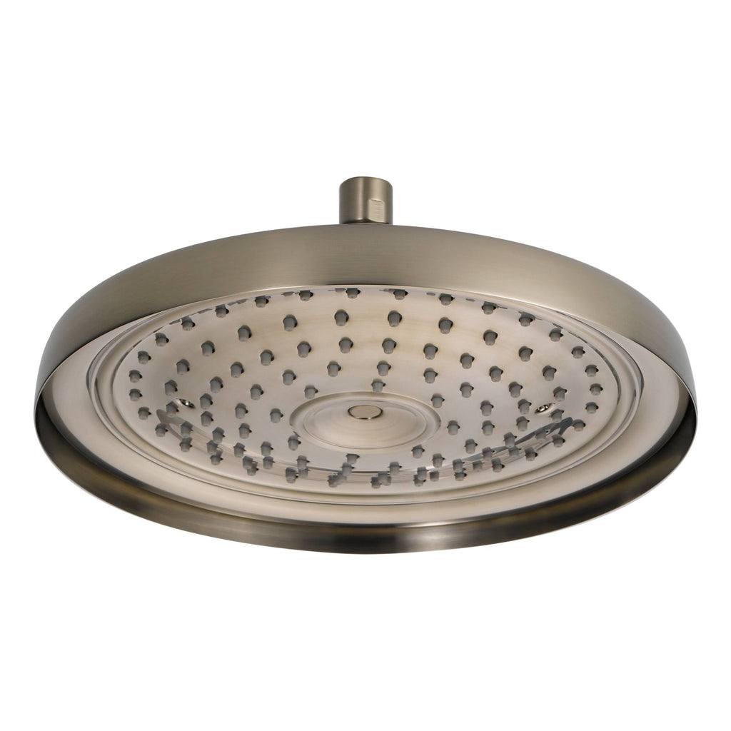 Brushed Nickel Ceiling Mount Raincan Shower Head W400