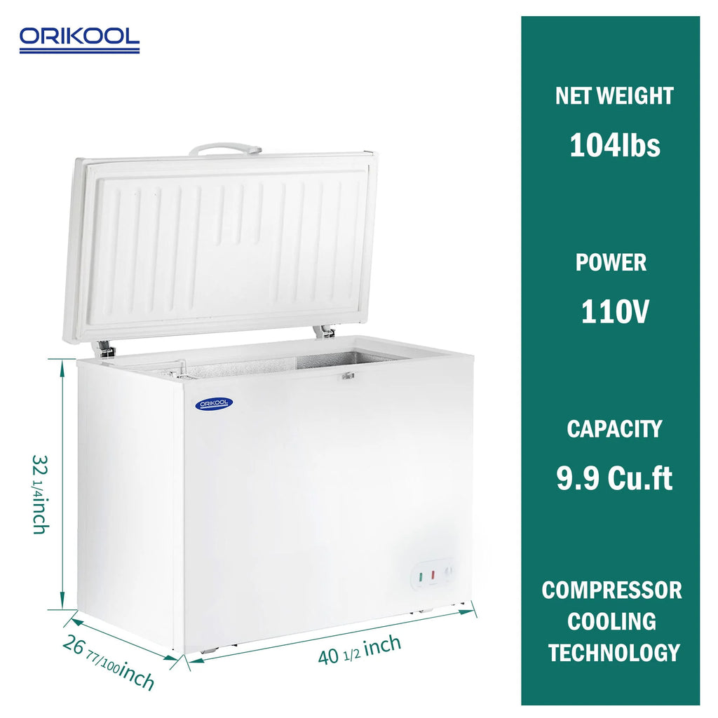 9.9 Cu.ft Chest Freezer with Lockable Lid T261