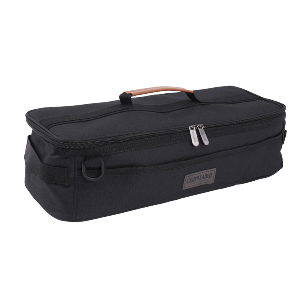Tent Pole Bag with Handle Pockets Storage Bag for Hiking Travel black A822