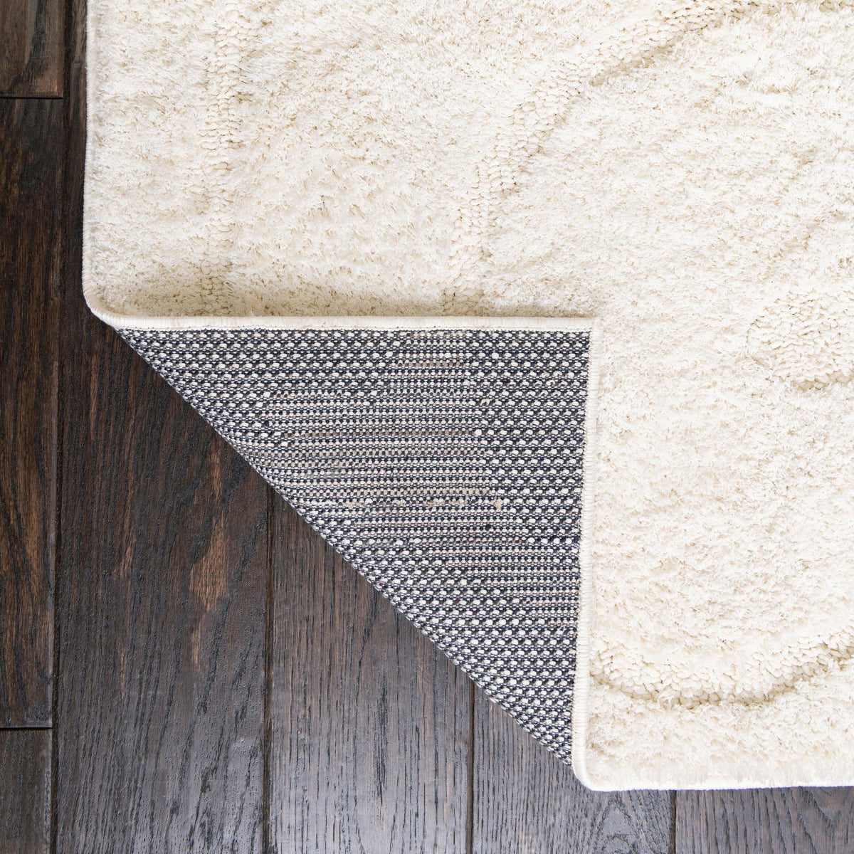 8' x 10' Ivory Shag Rug N4409
