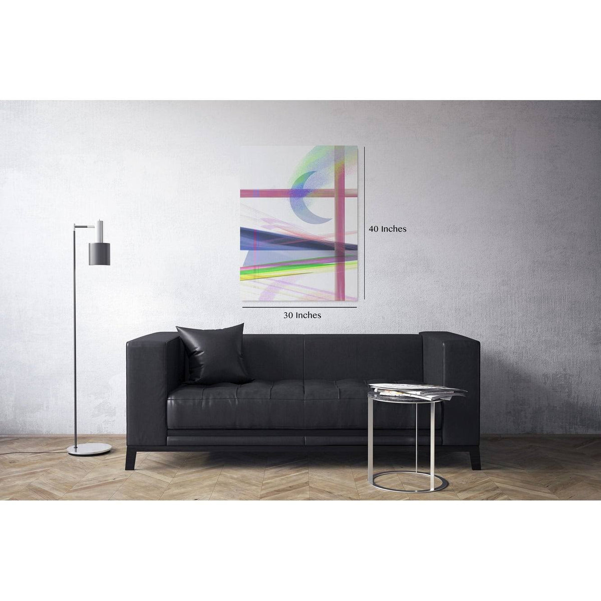 Multi-Color Stretched Canvas L66025
