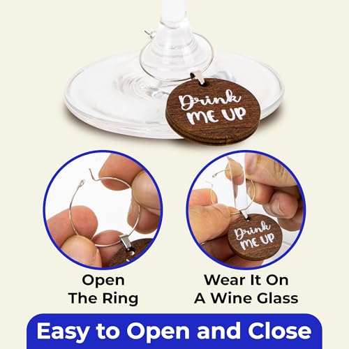 15 Pcs Christmas Wine Glass Charms K91067