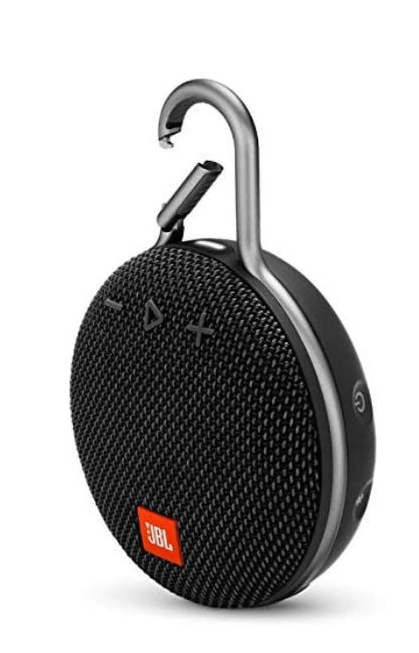 Black Portable Bluetooth Speaker with Carabiner I4705
