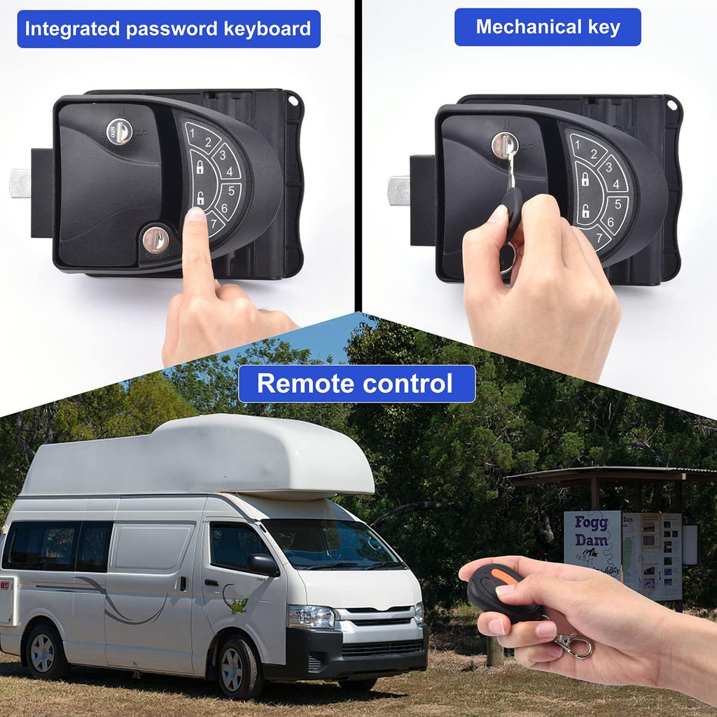 RV Keyless Entry Door Lock with Backlit Keypad and 2 Key Fobs, Pack of 2 Z4577