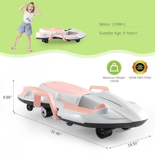 Electric Wiggle Car with Safety Handle I66247