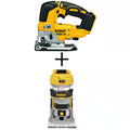 20V MAX XR Cordless Brushless Jigsaw and Router V28544
