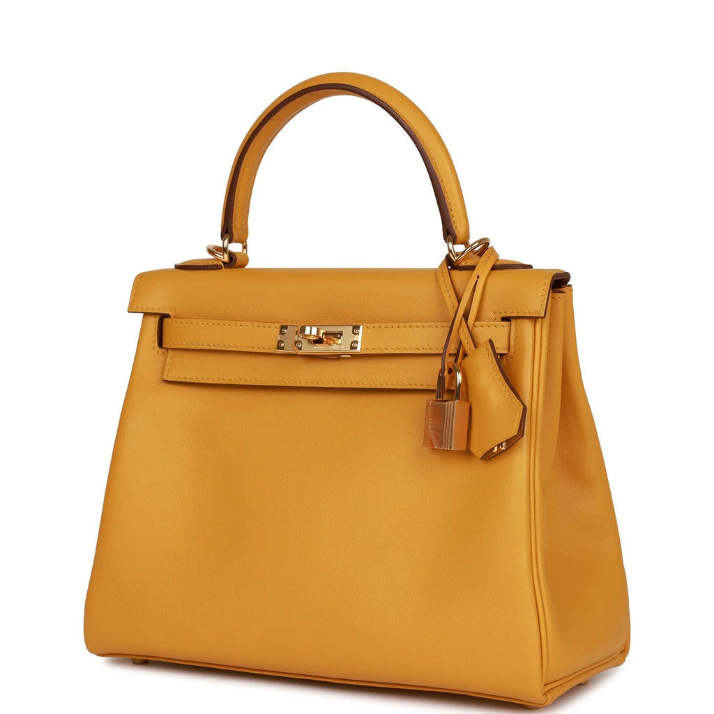 Jaune Ambre Swift Leather Bag R32543