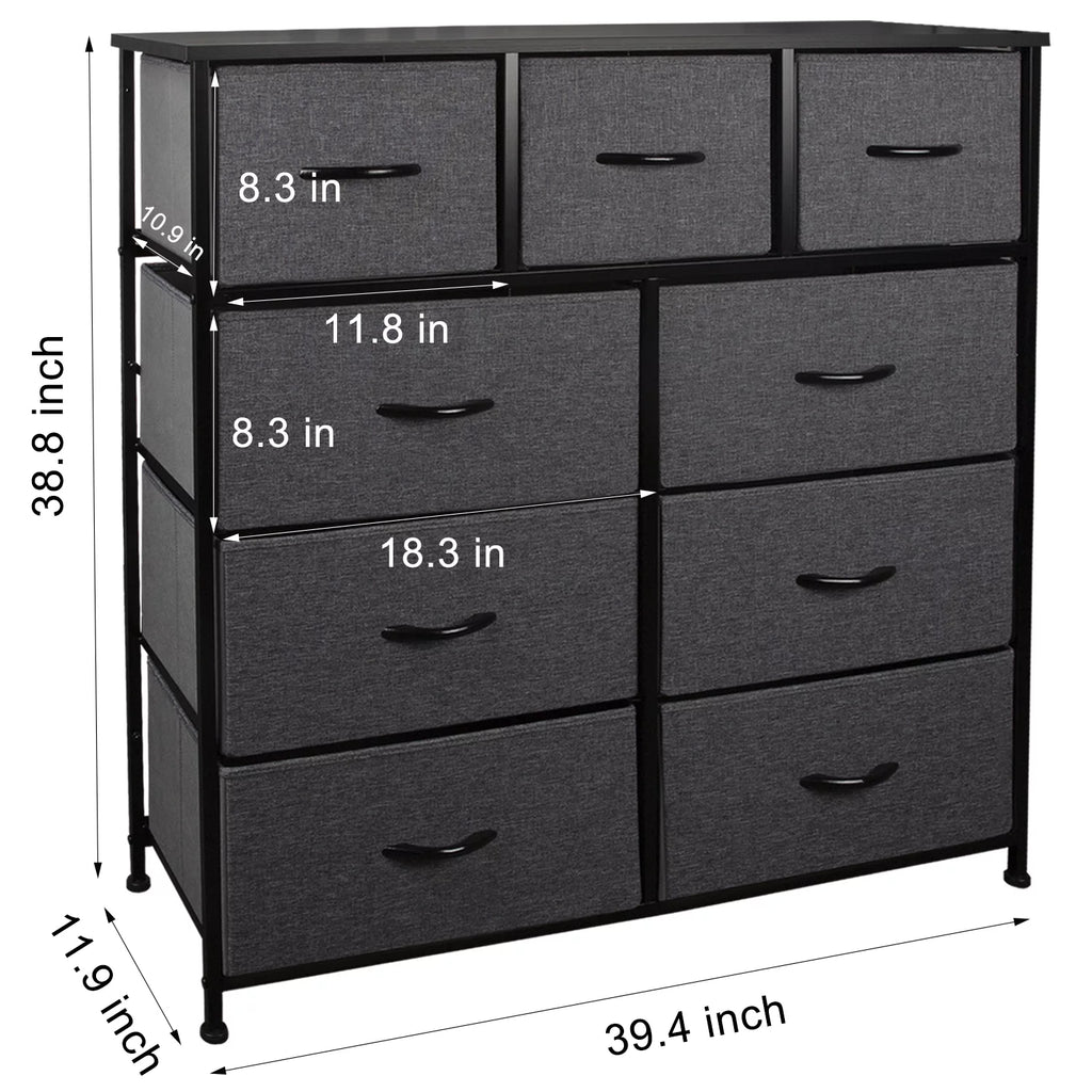 5 Drawer Fabric Dresser Storage Tower Y79178