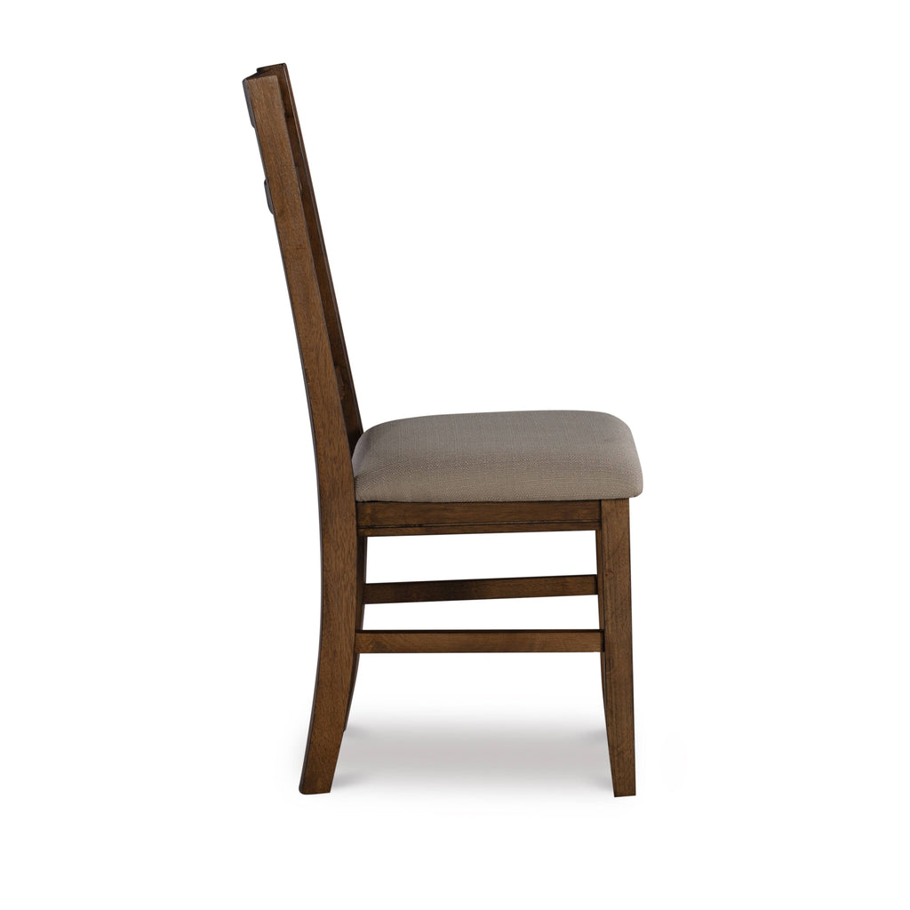 Smokey White Rustic Farmhouse Dining Chair Set of 2 N64857