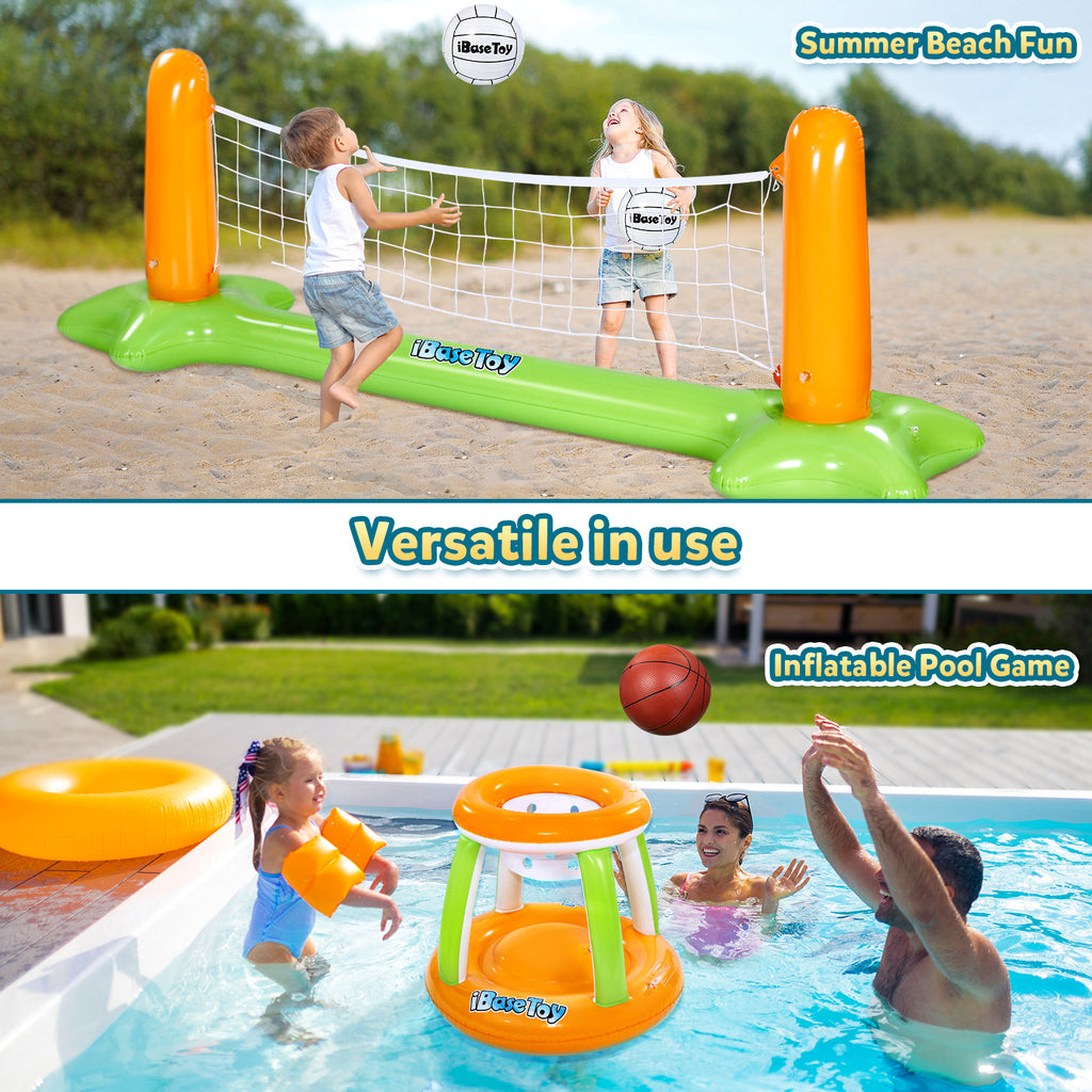 Floating Swimming Pool Toy Inflatables Volleyball Net Q94533
