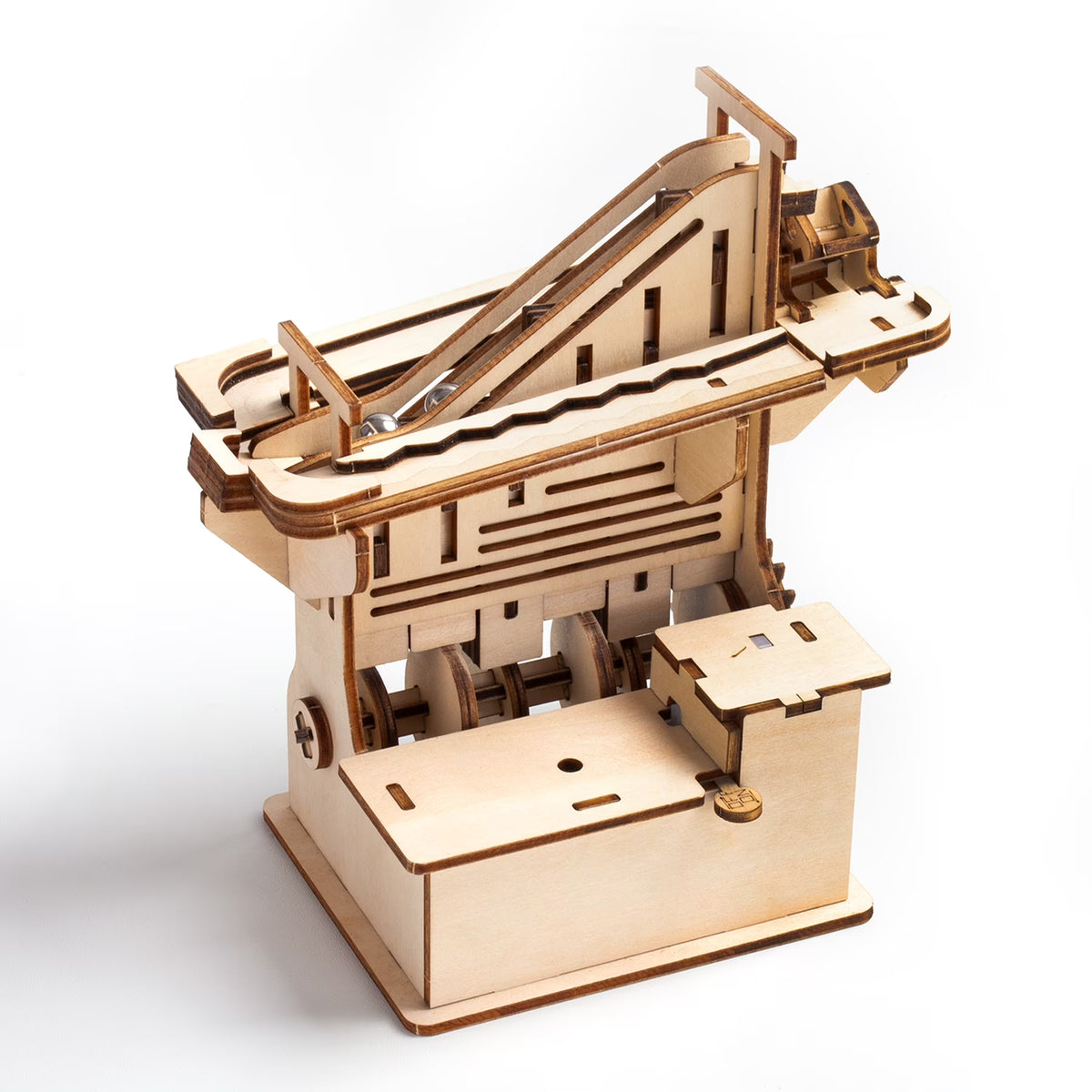 3D Wooden Puzzle Mechanical Gears Set DIY Assembly Model Kits Brain Teaser Games Building Set K821440