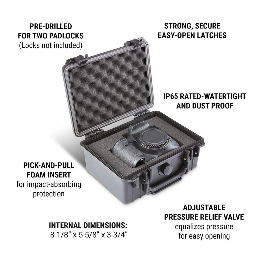 Weatherproof Protective Case Small Black V58172