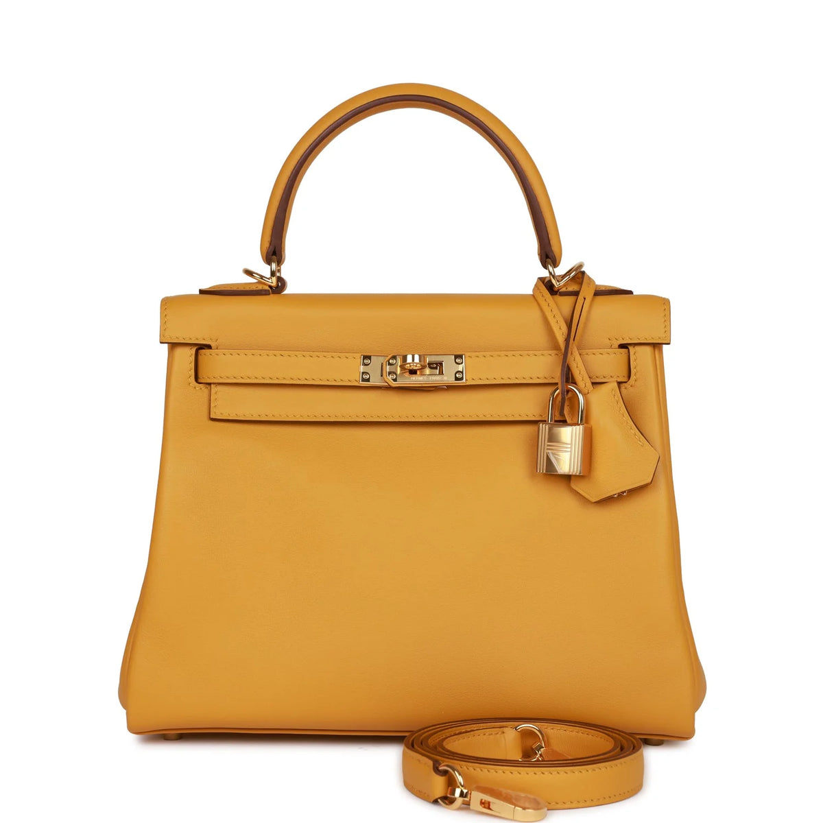 Jaune Ambre Swift Leather Bag R32543