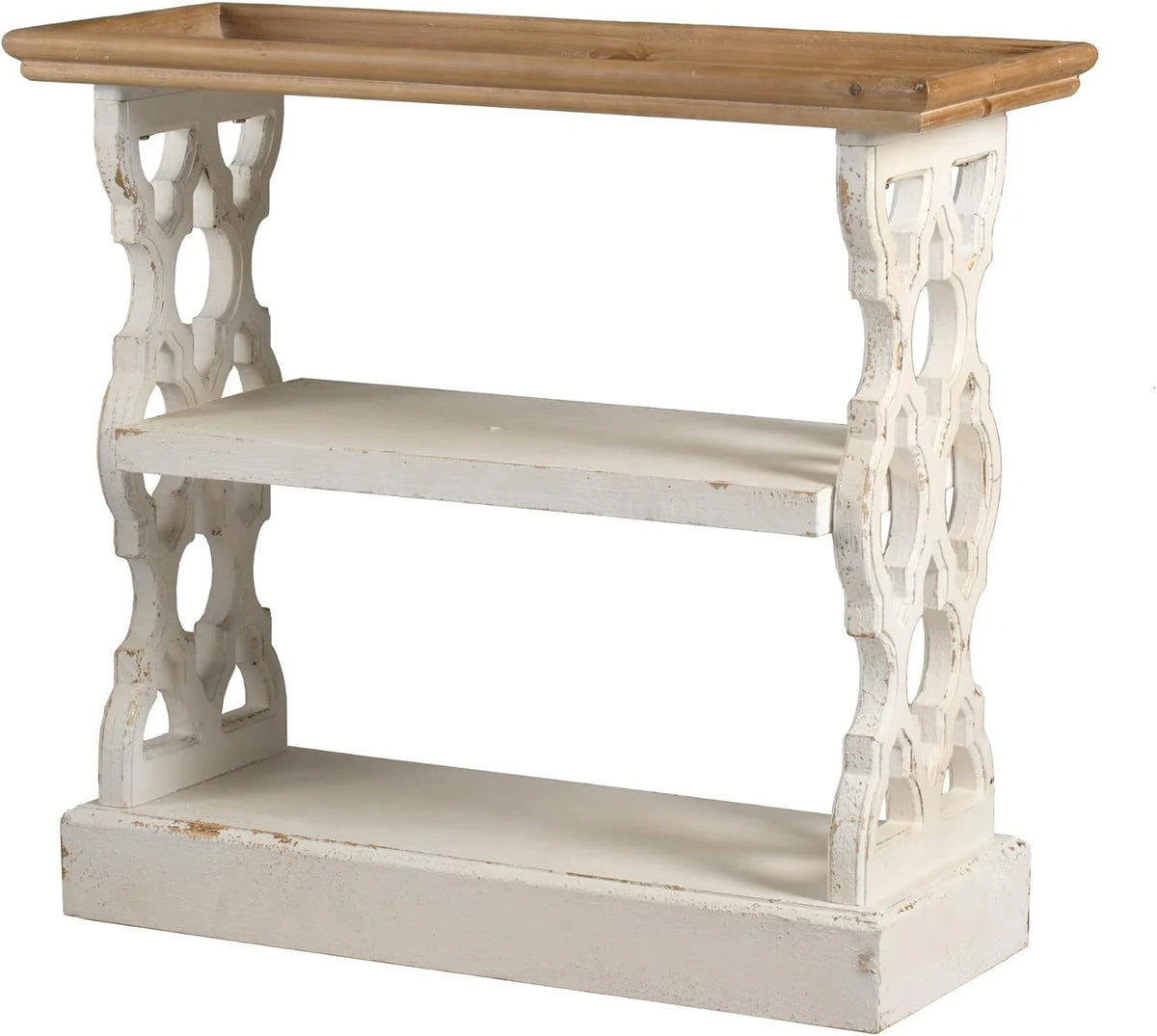 35 Inch 3 Tier Fir Wood Console Table I69218
