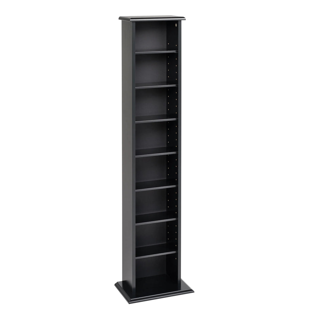 51" Black Wall Media Storage Rack V678813
