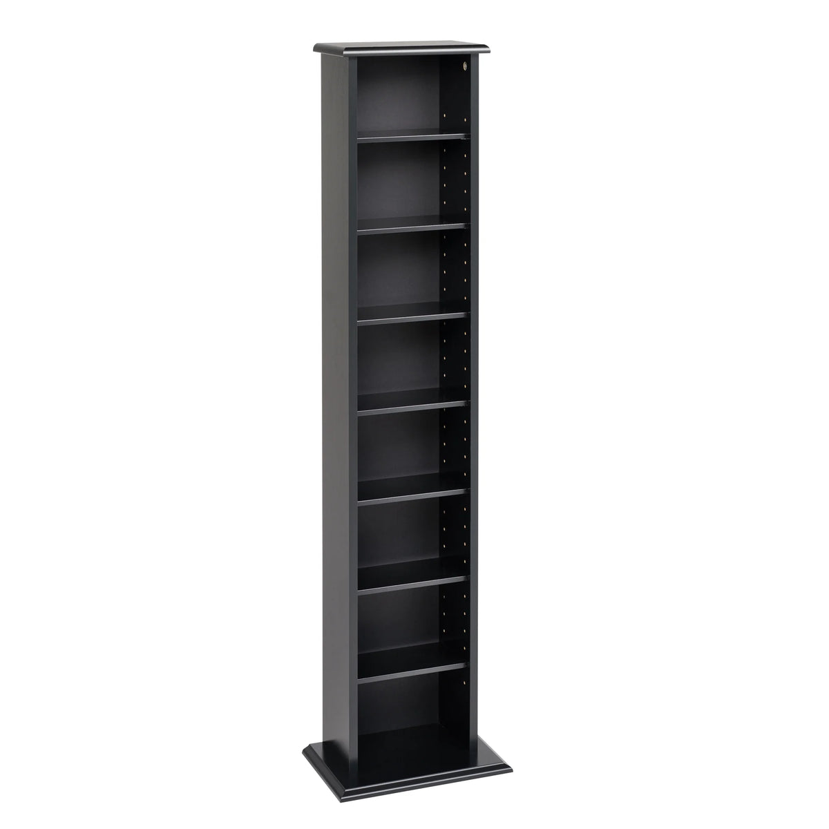 51" Black Wall Media Storage Rack V678813