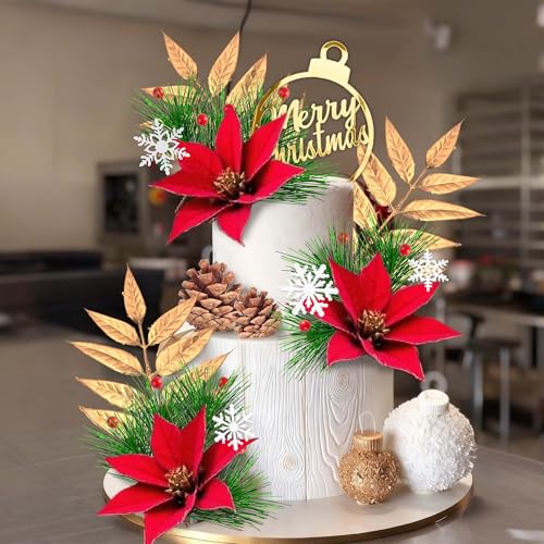 Christmas Cake Topper T40579