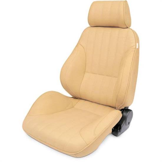 Beige Vinyl Rally Recliner Seat E462973
