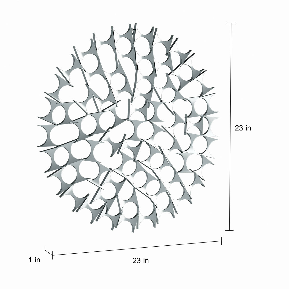 Metal Wall Decor (Set of 3) Silver V73017