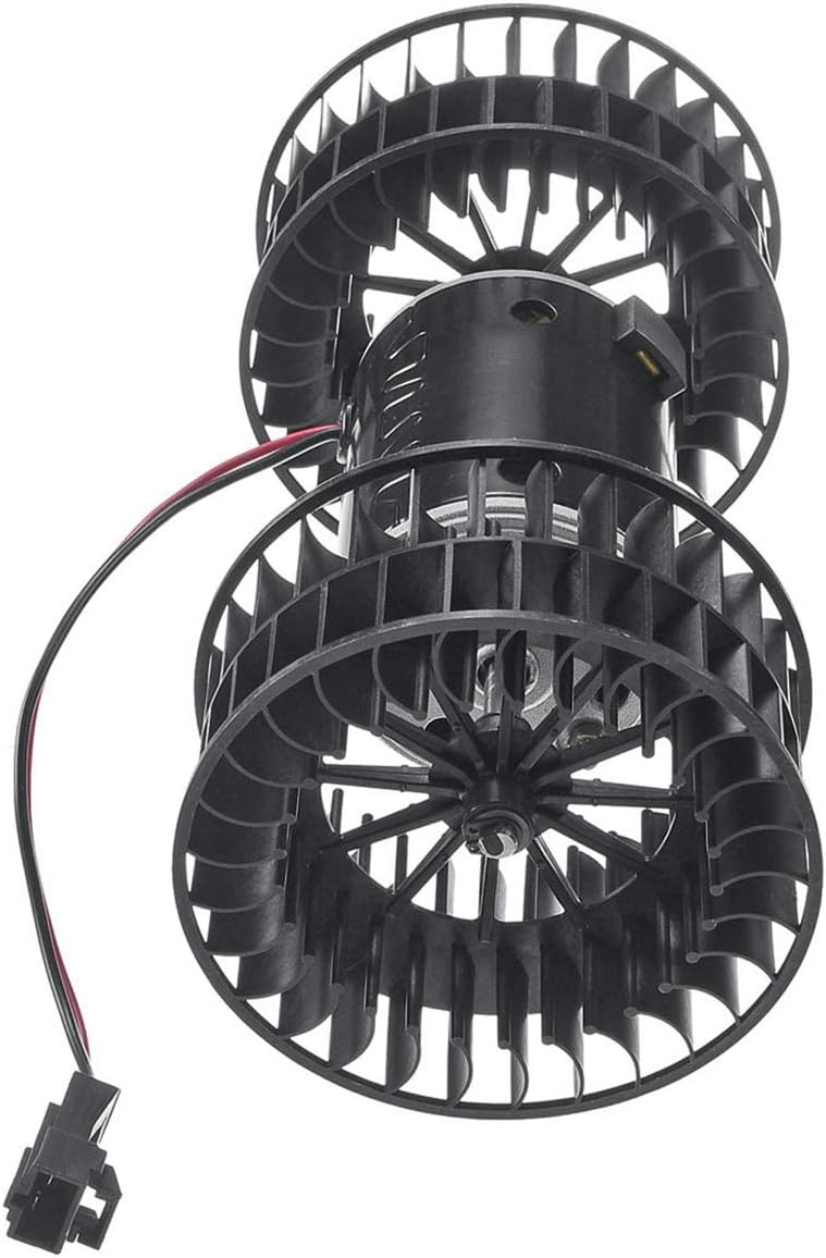 Heater Blower Motor with Fan Cage, Single Speed 12V, Pack of 2 N850