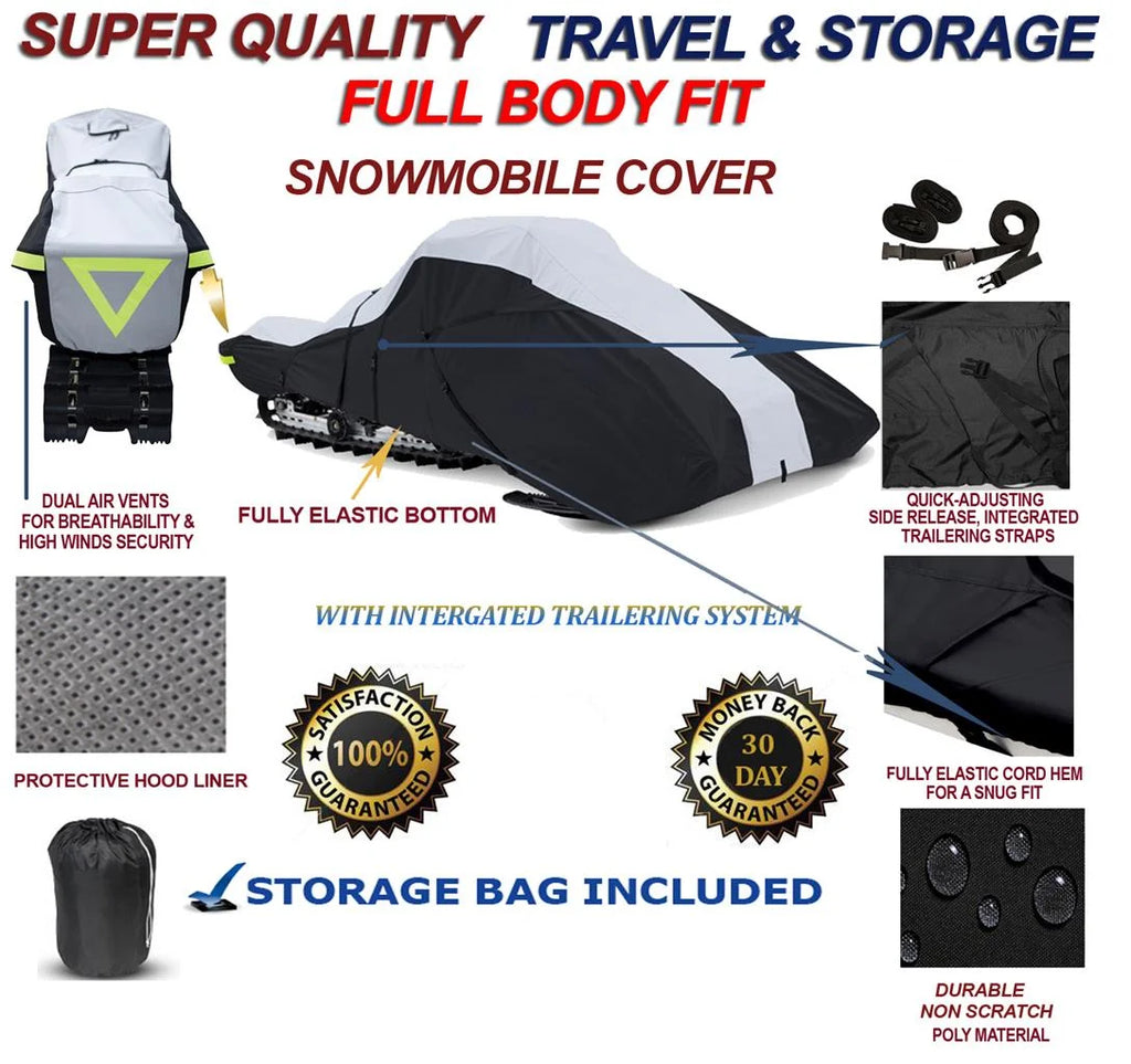 600 Denier Full Fit Snowmobile Travel and Storage Cover Q8062