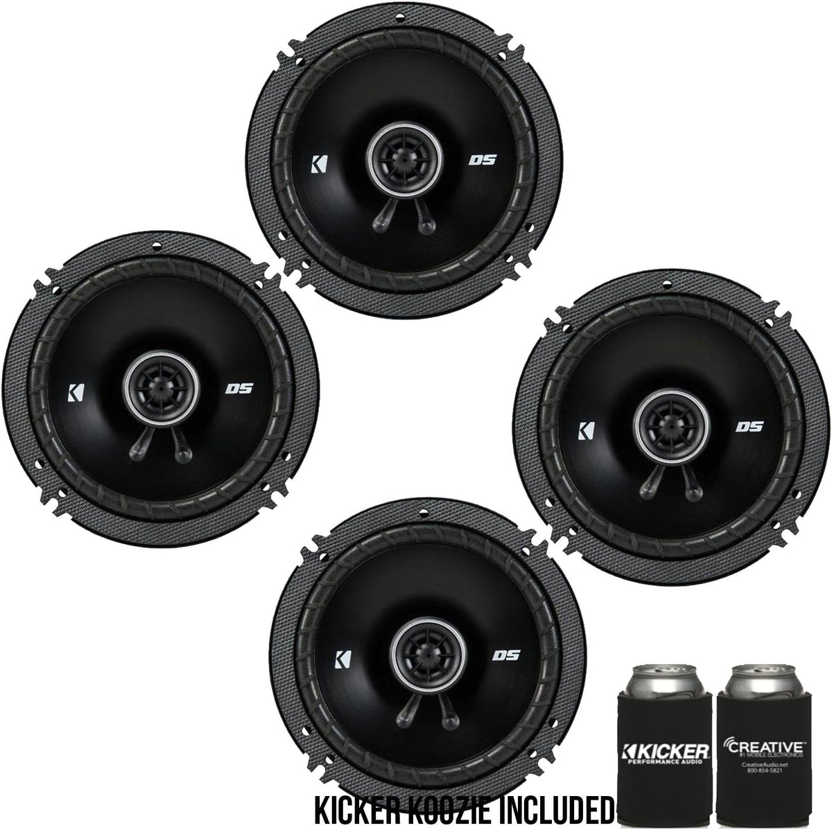 6.5-Inch Coaxial Speakers, 4-Ohm Bundle C6704