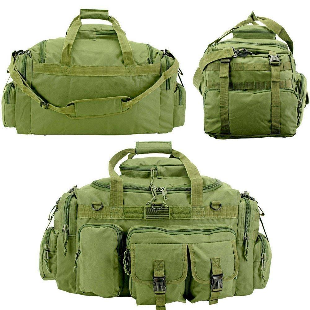 Black Tactical Multi-Pocket Duffel R6280