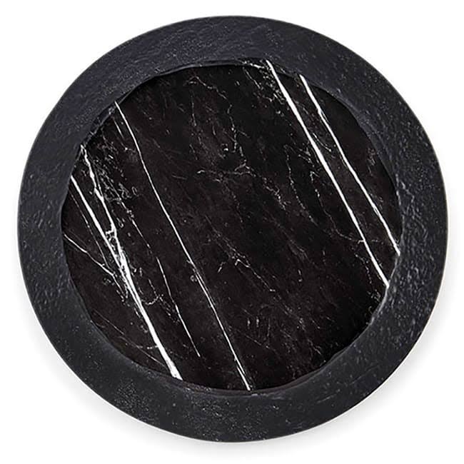 Black Marble Pattern Melamine Serving Board L833703