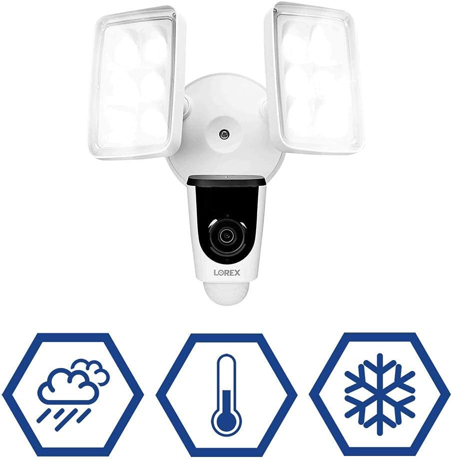 1080p Wi-Fi Dual Floodlight Camera with 32GB microSD Card A528