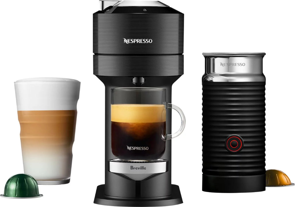 Black Coffee Maker with Milk Frother T369
