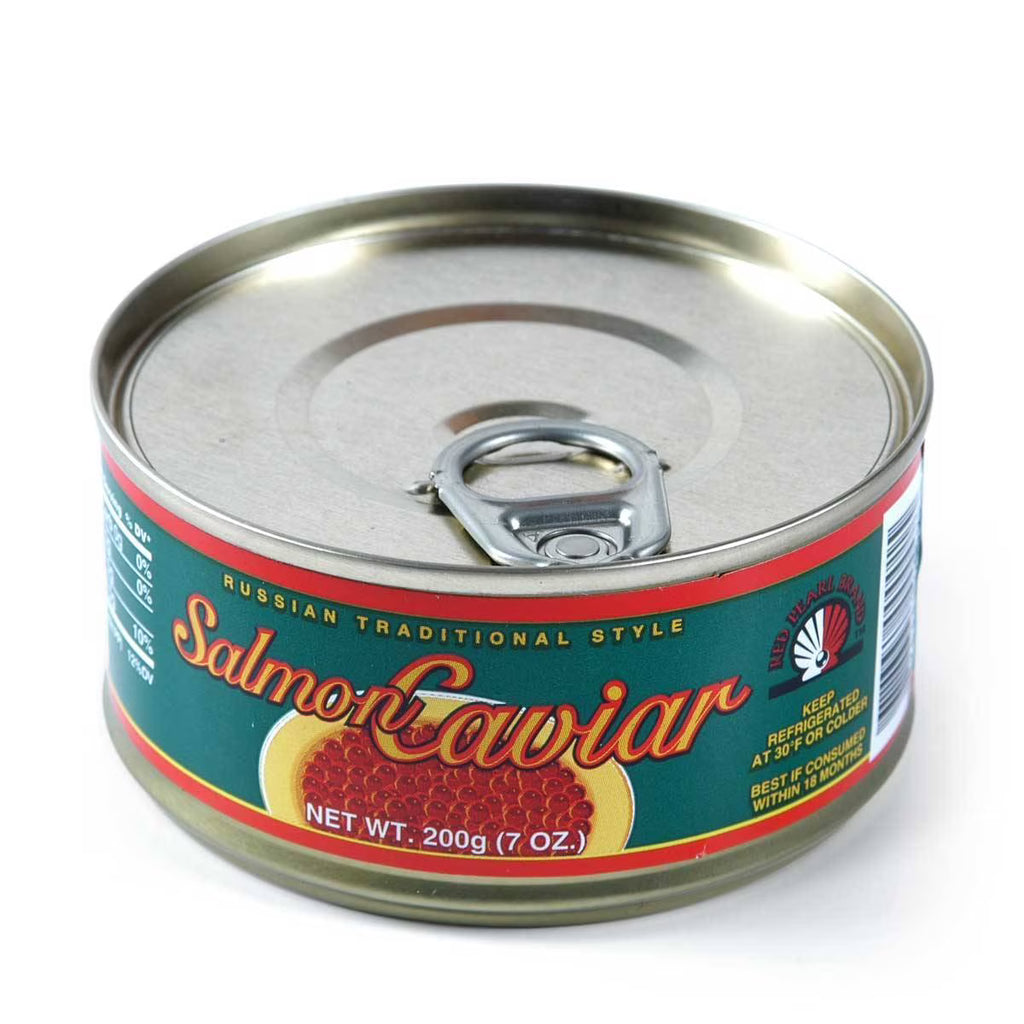 Red Pearl Russian Style Salmon Red Caviar 200 g (7 oz.) can H5646