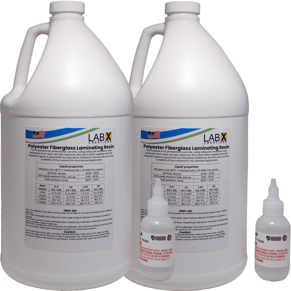 2 Gallon Polyester Resin with MEKP Hardener W8774